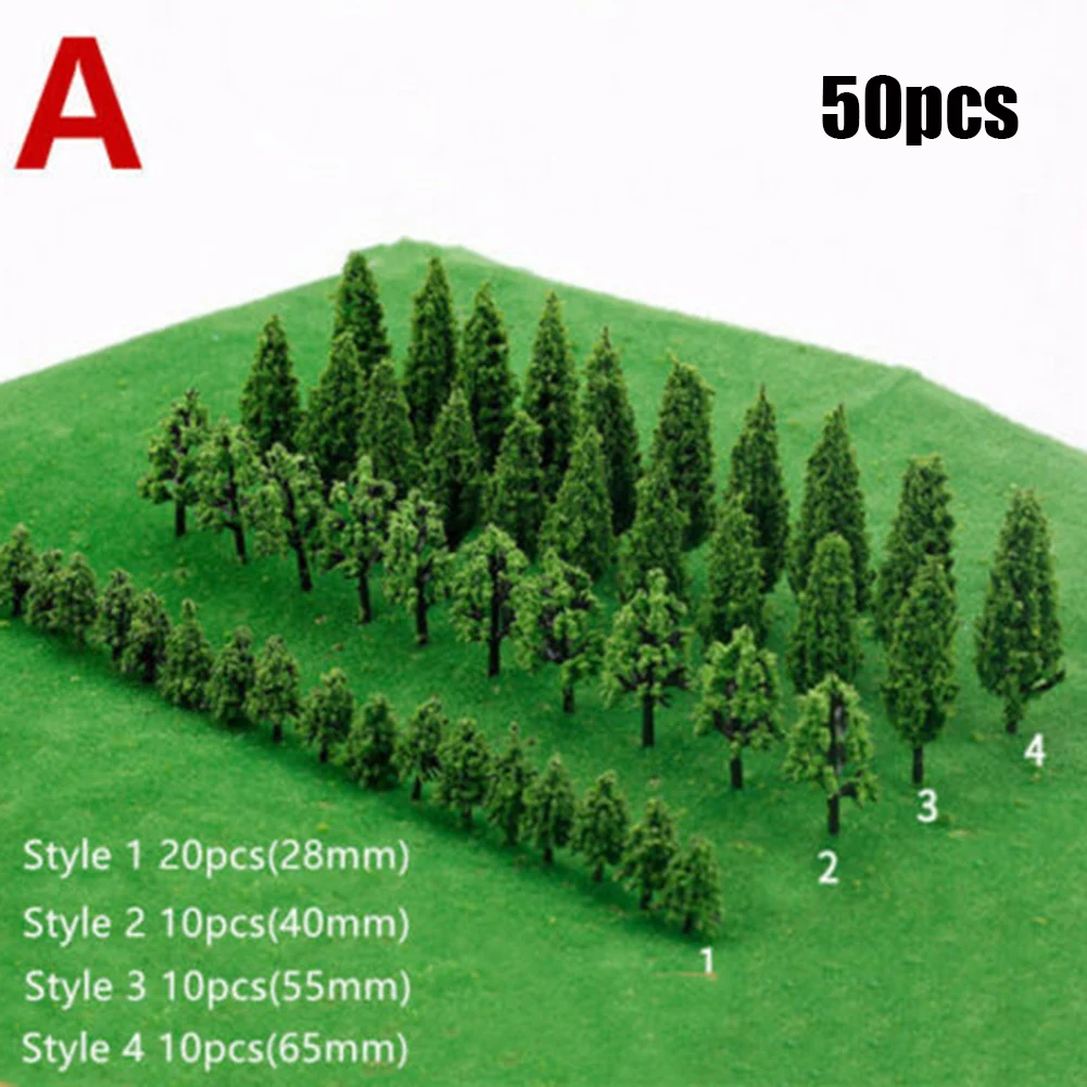 50 Pcs Plastic Model Train Miniature Tree Scenery DIY Outdoor Landscape Railroad Building Landscape Accessories Sand Table Model
50 Pcs Plastic Model Train Miniature Tree Scenery DIY Outdoor Landscape Railroad Building Landscape Accessories Sand Table Model