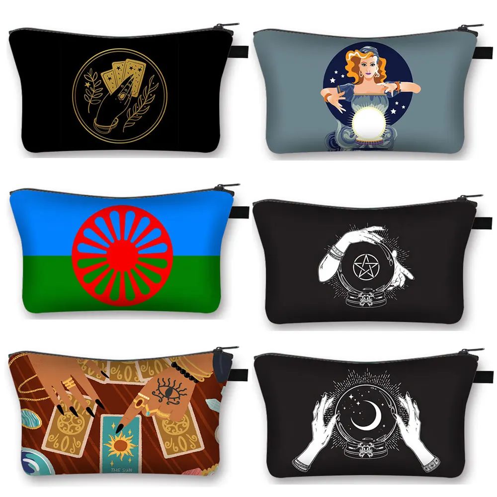 Romany Gypsy Print Cosmetic Case Magical Witch Crystal Ball Women Makeup Bag Organizer Zipper Pouch Toiletry Napkin Storage Bag
Romany Gypsy Print Cosmetic Case Magical Witch Crystal Ball Women Makeup Bag Organizer Zipper Pouch Toiletry Napkin Storage Bag