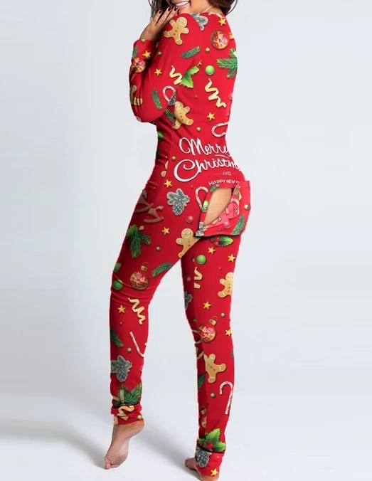2023 Autumn Winter Spring New Fashion Casual Button Flip Adult Pajamas Printed Christmas Long Sleeved Home Suit Jumpsuit
2023 Autumn Winter Spring New Fashion Casual Button Flip Adult Pajamas Printed Christmas Long Sleeved Home Suit Jumpsuit