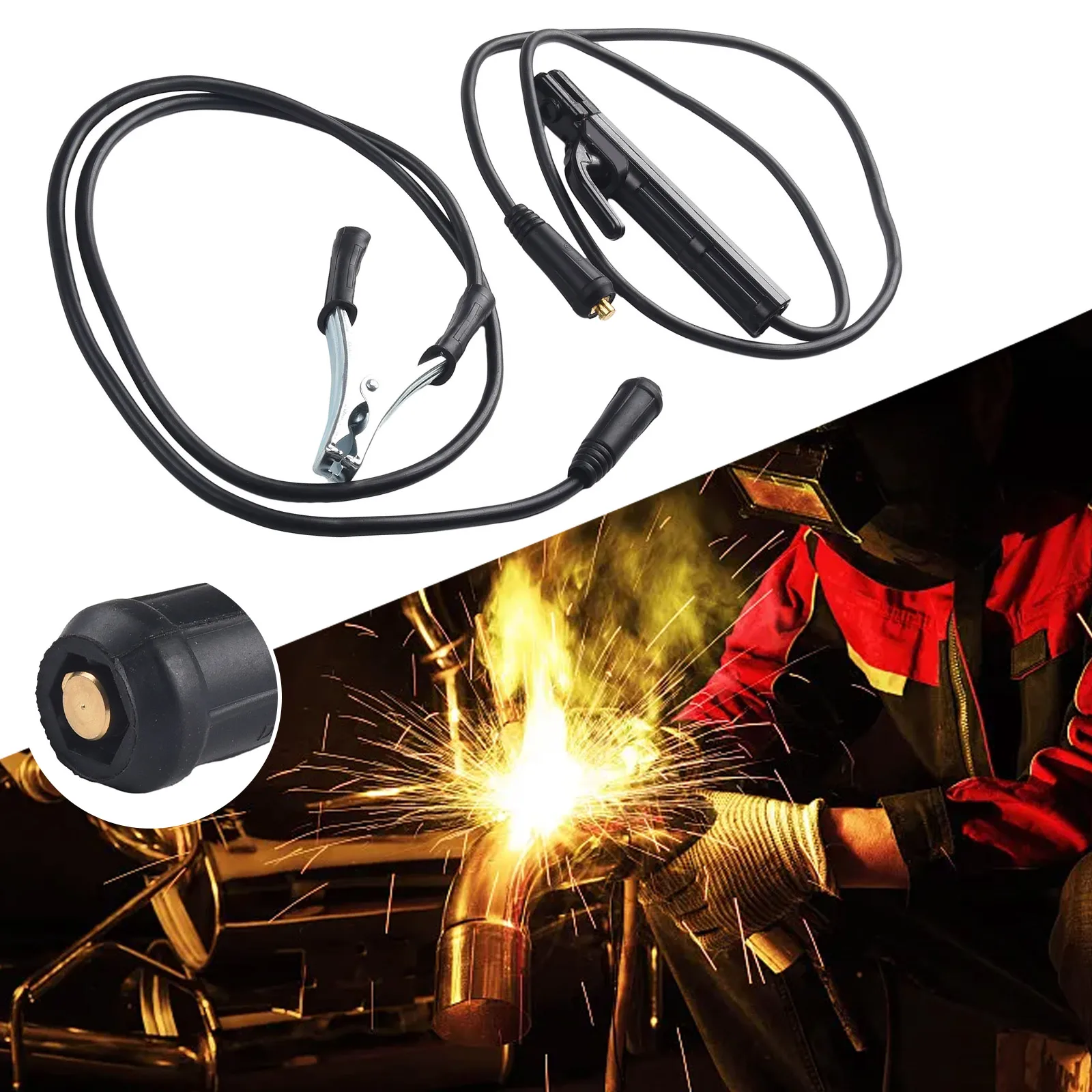 Welding Grounding Clamp Wire Tools DIN10-25 Earth Clamp Clip Set For MIG TIG ARC Machine Welding 1.5m / 59.06inch
Welding Grounding Clamp Wire Tools DIN10-25 Earth Clamp Clip Set For MIG TIG ARC Machine Welding 1.5m / 59.06inch