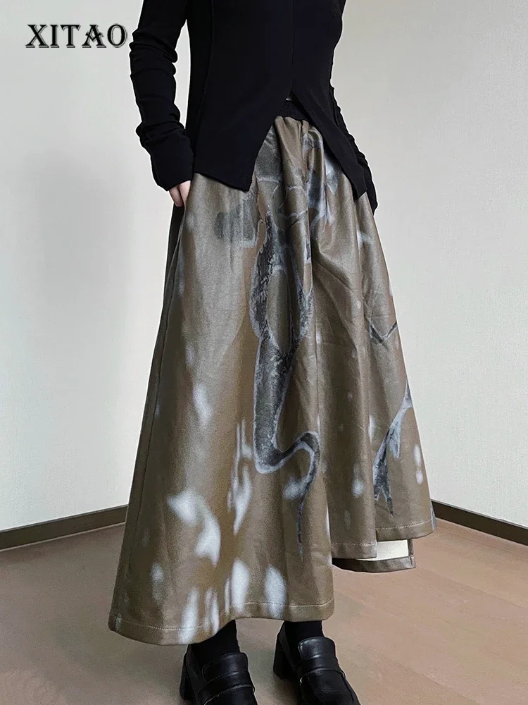 XITAO Loose Casual A-line Skirt Elastic Waist Fashion Print Irregular Slimming 2023 Autumn Women New All-match Skirt ZZ0049
XITAO Loose Casual A-line Skirt Elastic Waist Fashion Print Irregular Slimming 2023 Autumn Women New All-match Skirt ZZ0049