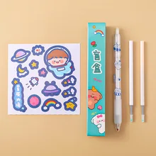 Kawaii Blind Box Gel Pen Stationery Set Cute Sticker Ballpoint Pens with Refill for Children School Supplies Holiday Gifts 0.5mm
Kawaii Blind Box Gel Pen Stationery Set Cute Sticker Ballpoint Pens with Refill for Children School Supplies Holiday Gifts 0.5mm
