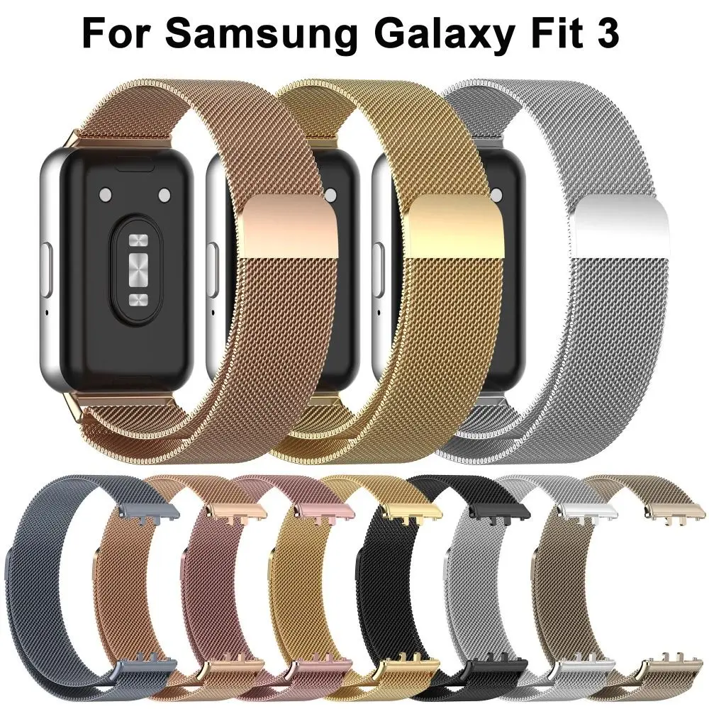 Magnetic Strap For Samsung Galaxy Fit 3 Stainless Steel Milanese Loop Bracelet For Samsung Fit 3 Wristband Correa Accessories
Magnetic Strap For Samsung Galaxy Fit 3 Stainless Steel Milanese Loop Bracelet For Samsung Fit 3 Wristband Correa Accessories