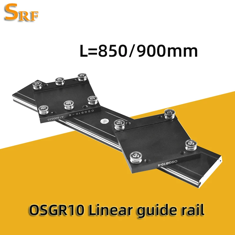 

Aluminum Roller Linear Guide Rail External Dual Axis Linear Guide OSGR10 850mm 900mm OSGB10-4UU OSGB10-6UU Slider