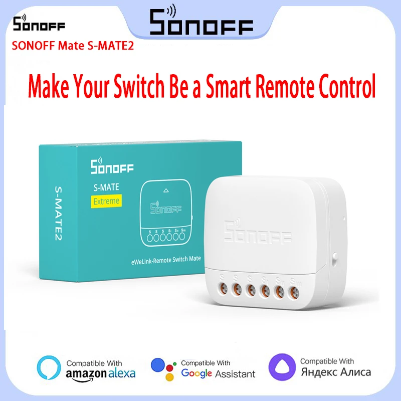 SONOFF Mate S-MATE2 Extreme Switch EweLink Remote Control VIA Smart Switch For Smart Home Work With Alexa Google Home IFTTT
SONOFF Mate S-MATE2 Extreme Switch EweLink Remote Control VIA Smart Switch For Smart Home Work With Alexa Google Home IFTTT