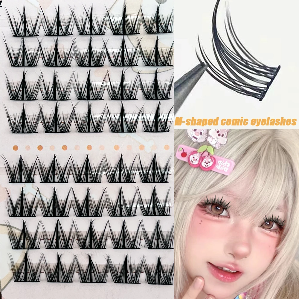 8 rows of fake eyelashes, new M-shaped comic eyelashes, natural and thick fake eyelashes DIY handmade eyelashes, beginner makeup
8 rows of fake eyelashes, new M-shaped comic eyelashes, natural and thick fake eyelashes DIY handmade eyelashes, beginner makeup