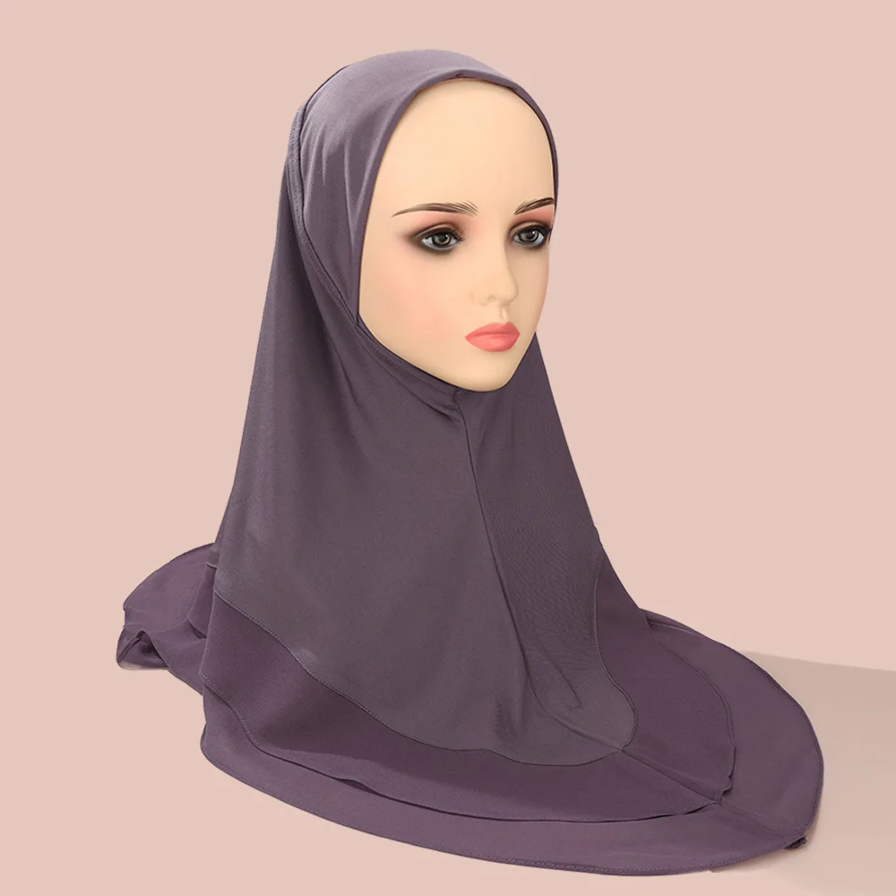 

Malaysia Muslim Women Instant Hijab Chiffon Pull On Ready Wear Scarf One Piece Amira Islamic Shawl Wrap Turbante Headscarf Cap