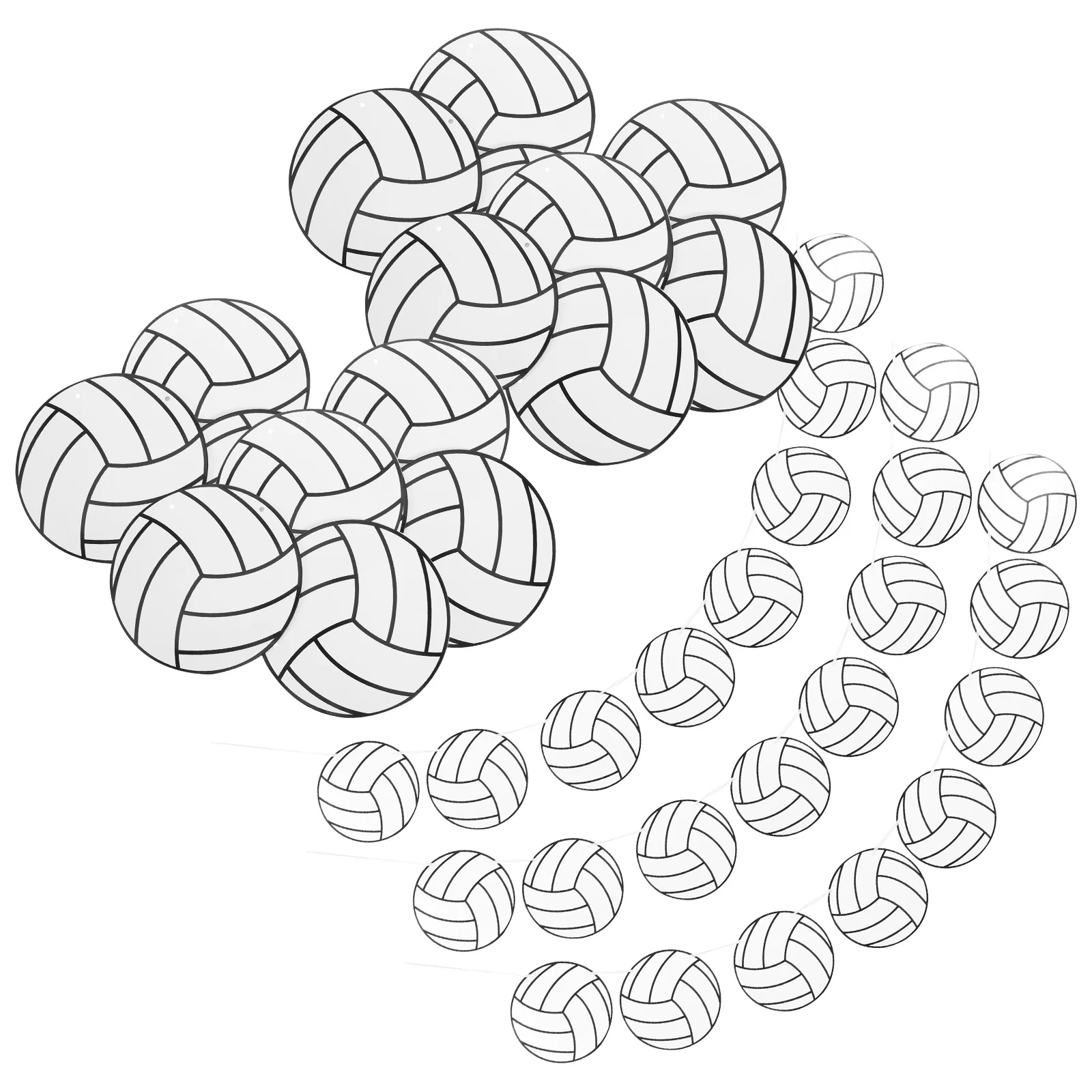 5 Pcs Volleyballs Paper Latte Art Sports Bunting Banner Party Decor Flags Decorate Prop Hanging Decorations
5 Pcs Volleyballs Paper Latte Art Sports Bunting Banner Party Decor Flags Decorate Prop Hanging Decorations
