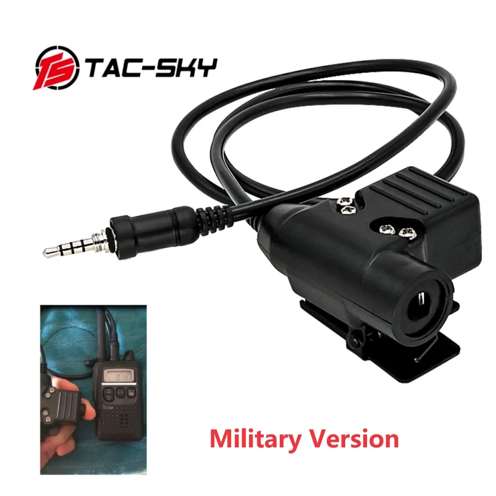 TS TAC-SKY Military Edition Tactical Headset Accessories U94 PTT Adapter VX-6R VX-7R Yaesu Vertex ptt for Military Headset
TS TAC-SKY Military Edition Tactical Headset Accessories U94 PTT Adapter VX-6R VX-7R Yaesu Vertex ptt for Military Headset