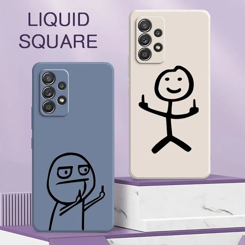 Funny Middle Finger Man Square Silicone Phone Case For Samsung Galaxy A13 A14 A21S A21 A22 A23 A24 A11 A12 A25 A02 A03 A04 Cover Funny Middle Finger Man Square Silicone Phone Case For Samsung Galaxy A13 A14 A21S A21 A22 A23 A24 A11 A12 A25 A02 A03 A04 Cover
