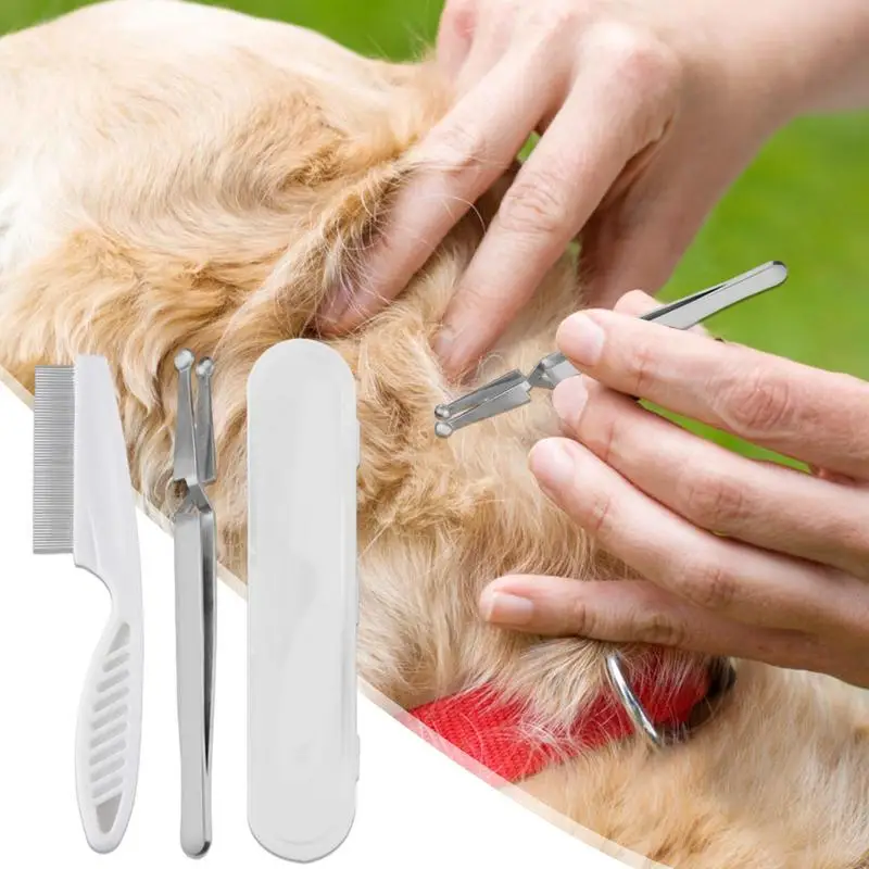 Pet Flea Remover Tool Cat Dog Tick Puller Scratching Hook Tweezers Clips Set Mite Flea Extractor Tick Remover Tool Dog Supplies
Pet Flea Remover Tool Cat Dog Tick Puller Scratching Hook Tweezers Clips Set Mite Flea Extractor Tick Remover Tool Dog Supplies