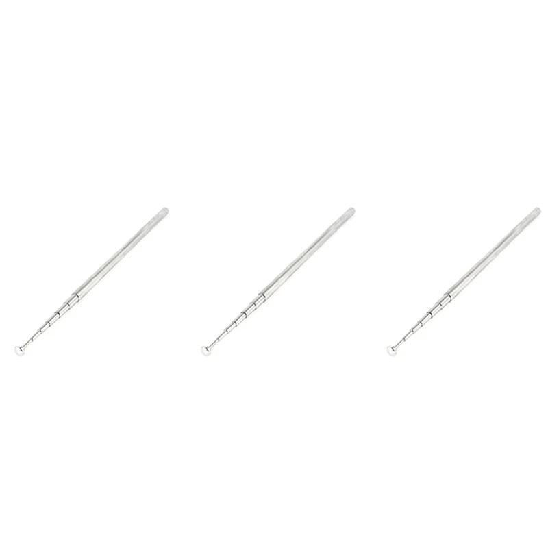 3X Silver Tone FM Radio TV 7 Sections Telescoping Antenna Aerial 38 Inch 97Cm
3X Silver Tone FM Radio TV 7 Sections Telescoping Antenna Aerial 38 Inch 97Cm