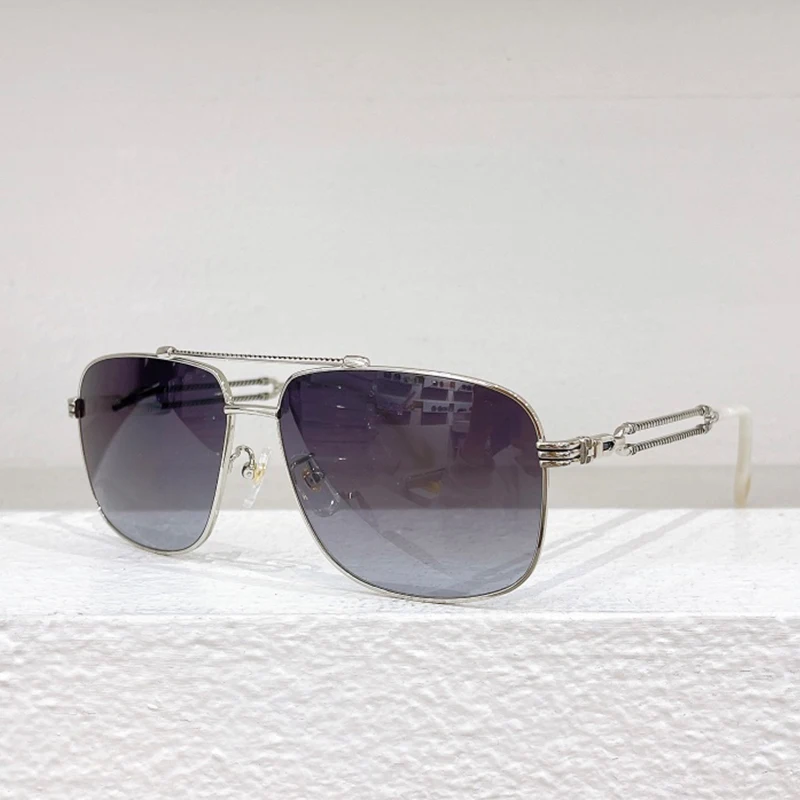 

Luxury Brand Designer Sunglasses for Women Men Fashion Colorful Lenses Eyeglasses High-End Alloy Temples Trend Sun Glasses