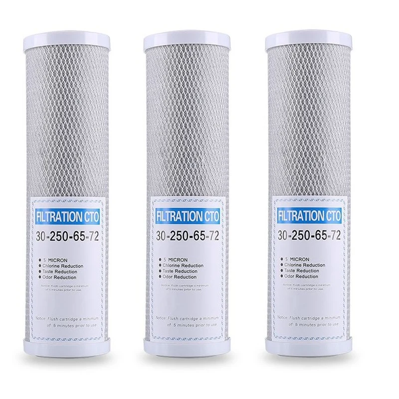 3Pcs Water Filter Activated Carbon Cartridge Filter 10 Inch Cartridge Replacement Purifier CTO Block Carbon Filter
3Pcs Water Filter Activated Carbon Cartridge Filter 10 Inch Cartridge Replacement Purifier CTO Block Carbon Filter