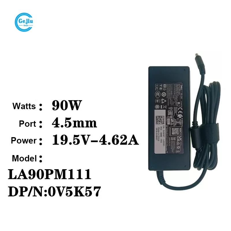 Новый оригинальный адаптер питания для ноутбука Dell Inspiron 5400 OptiPlex 5080 MFF 90 Вт 7080 в-19,5 а LA90PM111 
Новый оригинальный адаптер питания для ноутбука Dell Inspiron 5400 OptiPlex 5080 MFF 90 Вт 7080 в-19,5 а LA90PM111