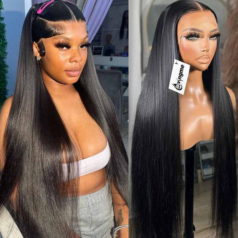 Bone Straight 13x4 Hd Lace Frontal Human Hair Wigs Straight 30 38 inch Transparent Lace Front PrePlucked Wig Brazilian For Women
Bone Straight 13x4 Hd Lace Frontal Human Hair Wigs Straight 30 38 inch Transparent Lace Front PrePlucked Wig Brazilian For Women