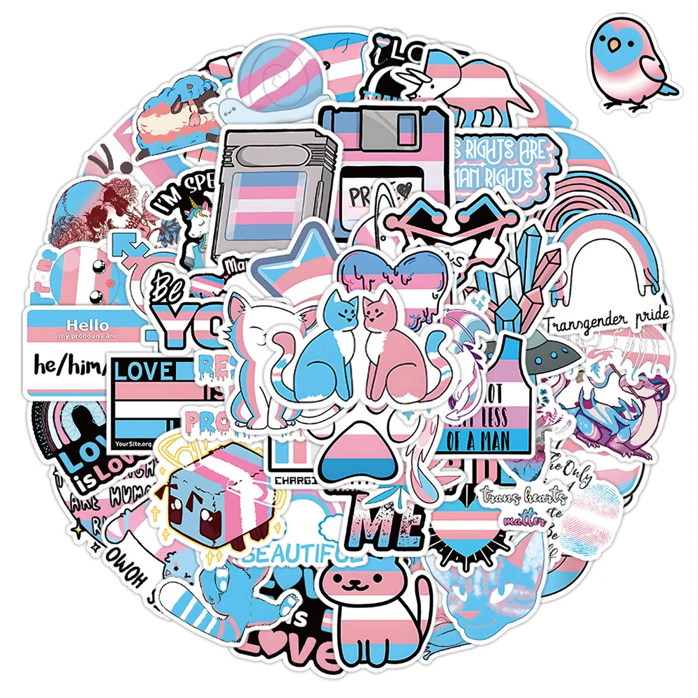 10/30/50PCS Transgender Pride Graffiti Waterproof Sticker Creative Trend Personality Decal Refrigerator Water CupGuitarWholesale
10/30/50PCS Transgender Pride Graffiti Waterproof Sticker Creative Trend Personality Decal Refrigerator Water CupGuitarWholesale