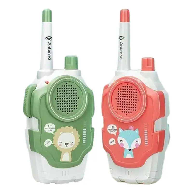 

Walkie Talkies For Kids Wireless Cartoon 2pcs Walkie Talkie Portable Outdoor Interphone Toy Handheld Mini Girl Walkie Talkies