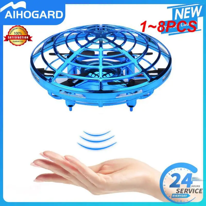 

1~8PCS new fidget finger spinner Flying spinner returning gyro Kids toy gift outdoor gaming saucer UFO Drone