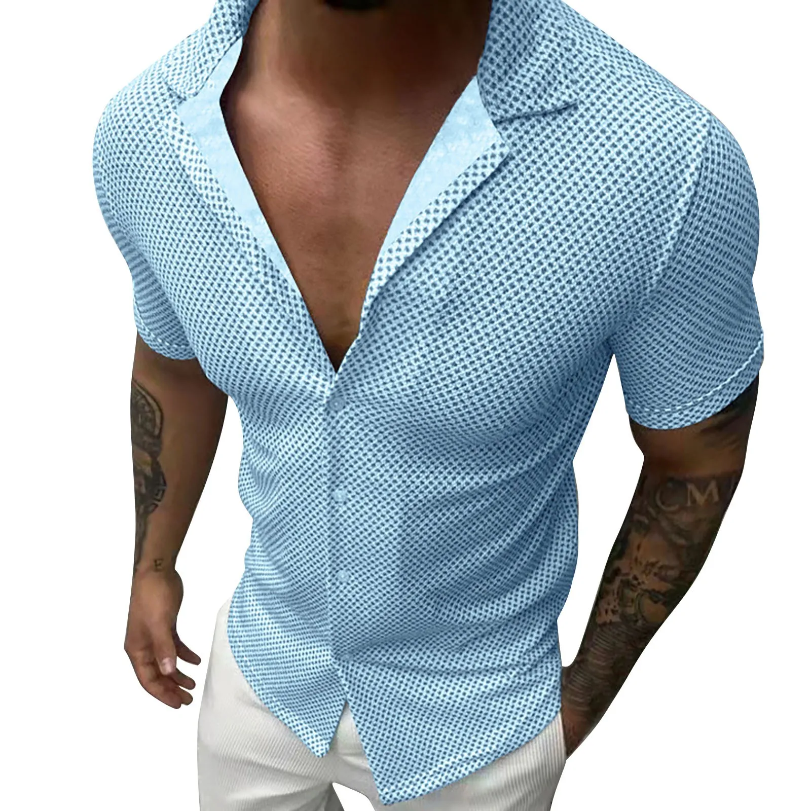 Summer Shirts Men Short Sleeve Top Turn Down Collar Handsome Holiday Beach Style Hawaiian Shirts Male Clothing Camisa Masculina
Summer Shirts Men Short Sleeve Top Turn Down Collar Handsome Holiday Beach Style Hawaiian Shirts Male Clothing Camisa Masculina