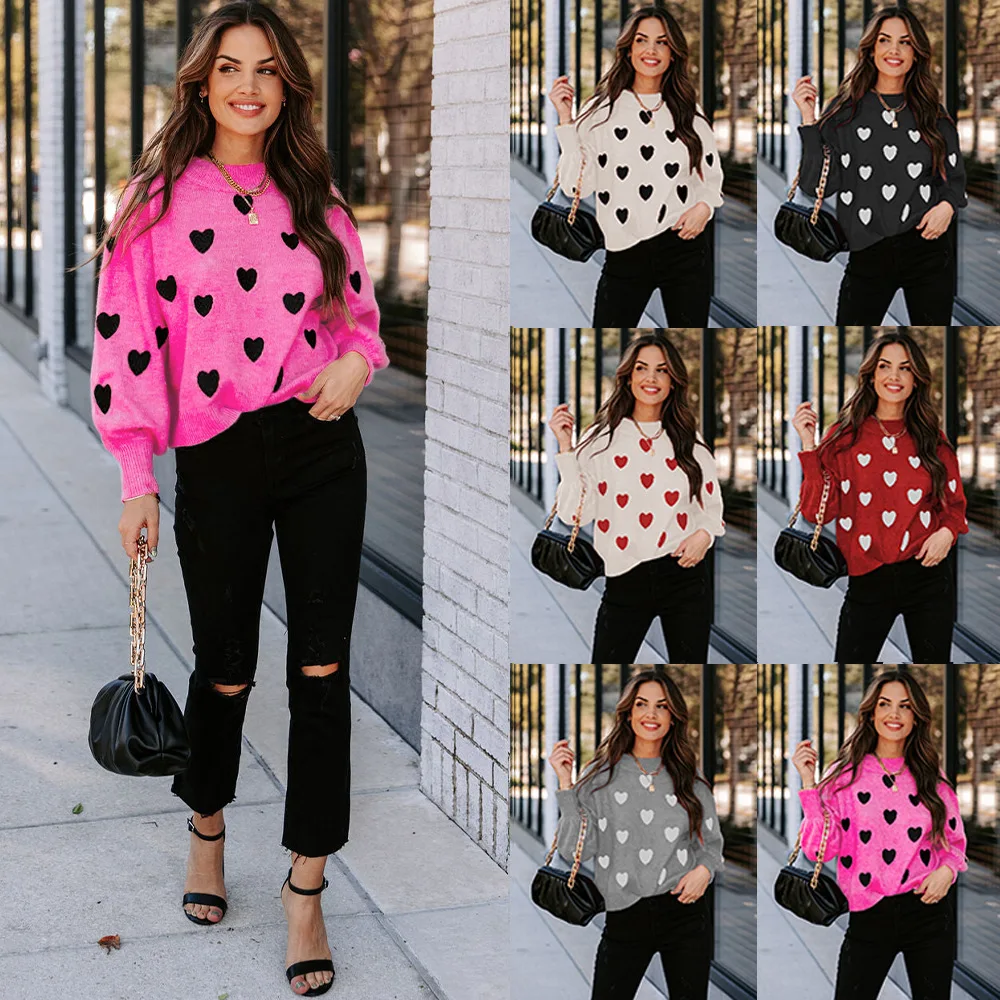 2023 New Valentine's Day Love Pullover Women's Knitwear Women's Large Loose Sweater Women's
2023 New Valentine's Day Love Pullover Women's Knitwear Women's Large Loose Sweater Women's