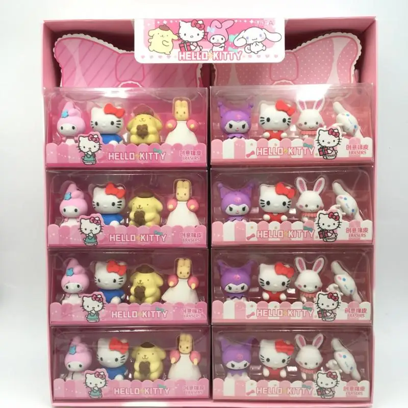 

Kawaii Sanrio Eraser Hellokitty Kuromi Cinnamoroll Purin Creative Sanrio Family Cartoon Styling Cute Eraser Diy Stationery