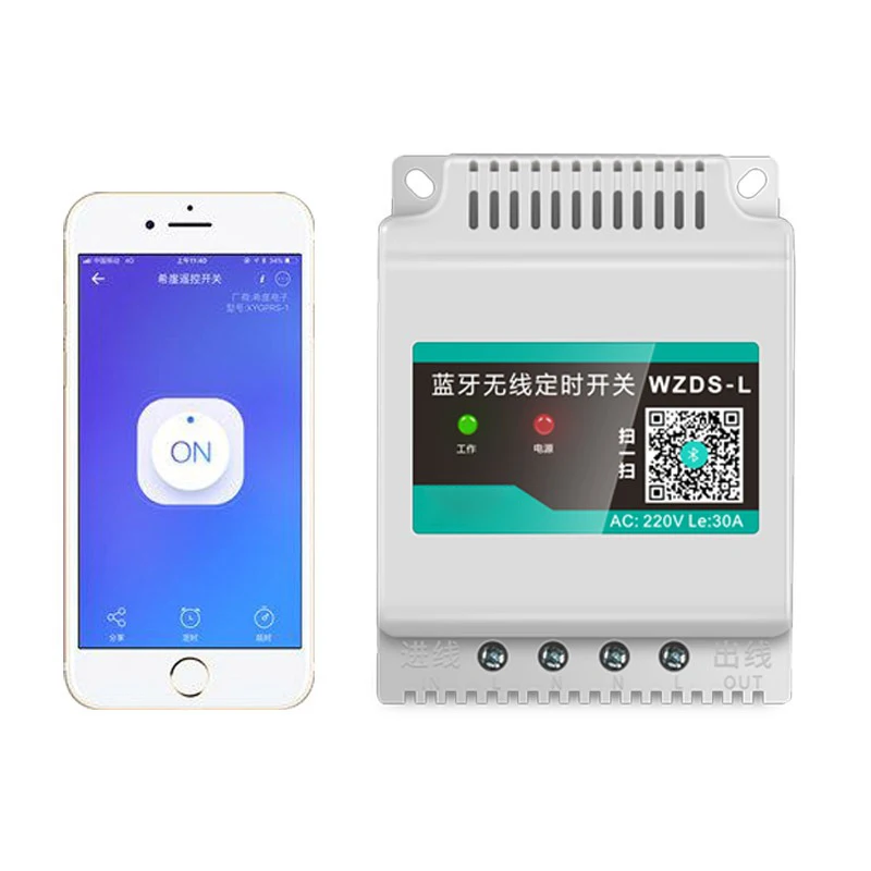 Smartphone Timer Switch Bluetooth Remote Control 220V380V Microcomputer Time-Controlled Power Light Fully Automatic
Smartphone Timer Switch Bluetooth Remote Control 220V380V Microcomputer Time-Controlled Power Light Fully Automatic