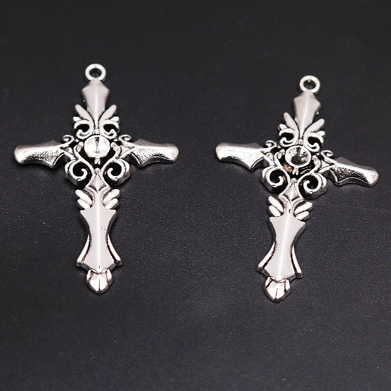 5pcs Silver Plated Catholic Holy Cross Alloy Pendant DIY Charm Necklace Earrings Metal Accessories 50*33mm M1234
5pcs Silver Plated Catholic Holy Cross Alloy Pendant DIY Charm Necklace Earrings Metal Accessories 50*33mm M1234