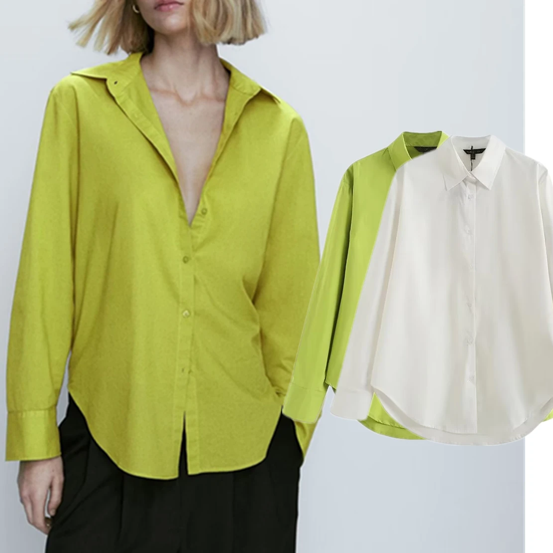 Elmsk 2023 Spring And Summer Women's New Shirt Solid Color Fashion Simple Cotton Top Blouse Women
Elmsk 2023 Spring And Summer Women's New Shirt Solid Color Fashion Simple Cotton Top Blouse Women
