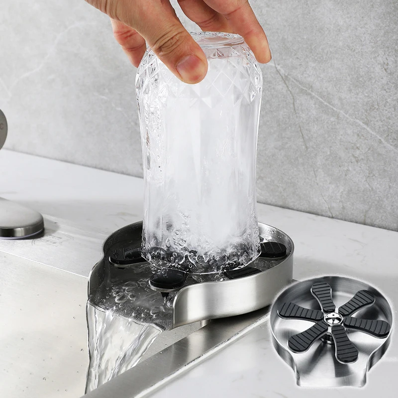 Automatic Cup Washer 9 Spray Holes Faucet Glass Rinser Cleaning Bottle Washer For Kitchen Sink Bar Baby Bottle Washer Tool
Automatic Cup Washer 9 Spray Holes Faucet Glass Rinser Cleaning Bottle Washer For Kitchen Sink Bar Baby Bottle Washer Tool