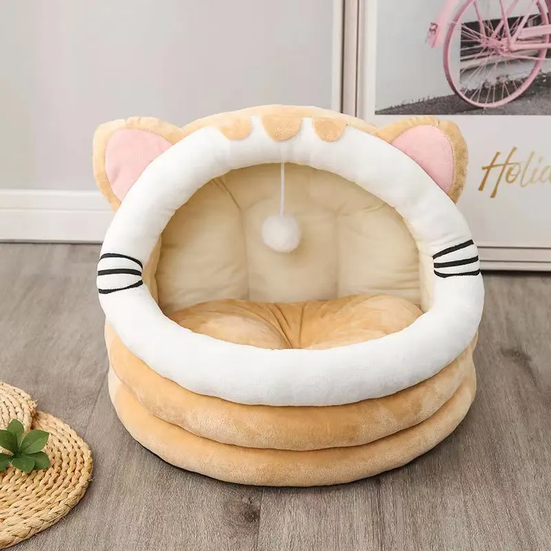 

Semi-enclosed Pendant Cat Bed Dog Kennel House Warm Funny Cat Villa Four Seasons Universal Removable and Washable Pet Supplies