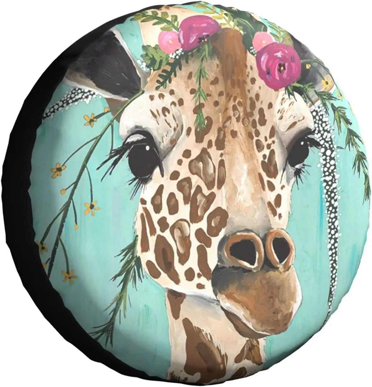 Giraffe with Floral Print Tire Cover Wheel Protectors Weatherproof Universal for Trailer RV SUV Truck Camper Travel Trailer
Giraffe with Floral Print Tire Cover Wheel Protectors Weatherproof Universal for Trailer RV SUV Truck Camper Travel Trailer