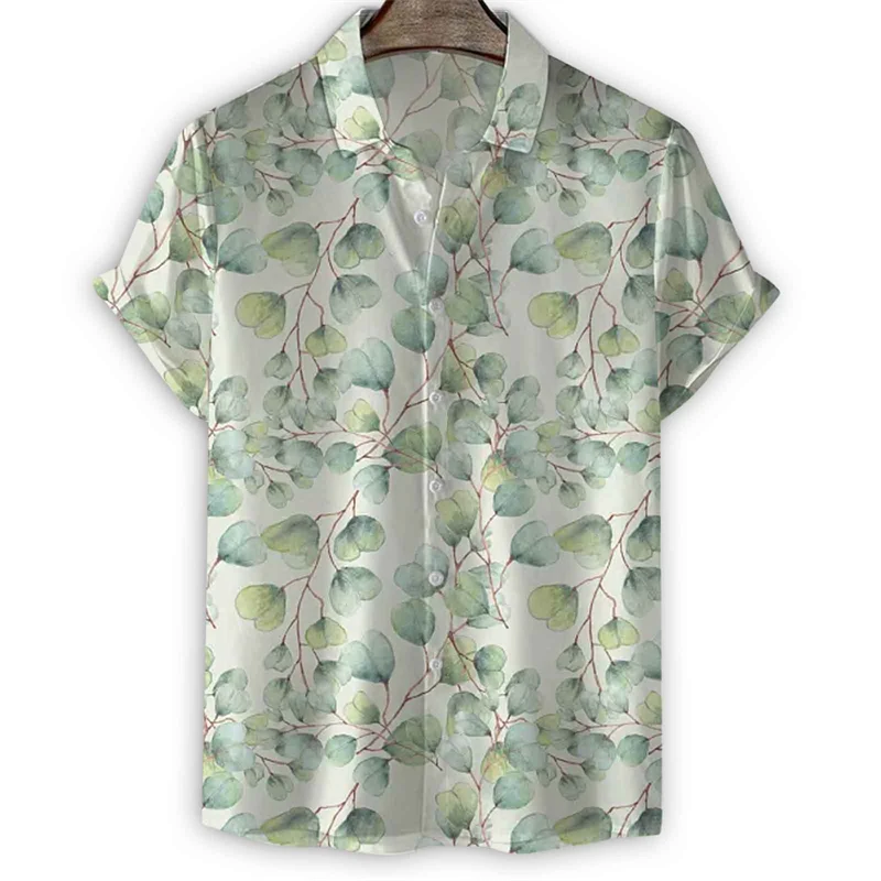 Fashion Flower Leaf 3d Print Hawaiian Shirt Men Summer Street Short Sleeve Shirts Casual Tops Loose Button Blouse Male Clothing
Fashion Flower Leaf 3d Print Hawaiian Shirt Men Summer Street Short Sleeve Shirts Casual Tops Loose Button Blouse Male Clothing