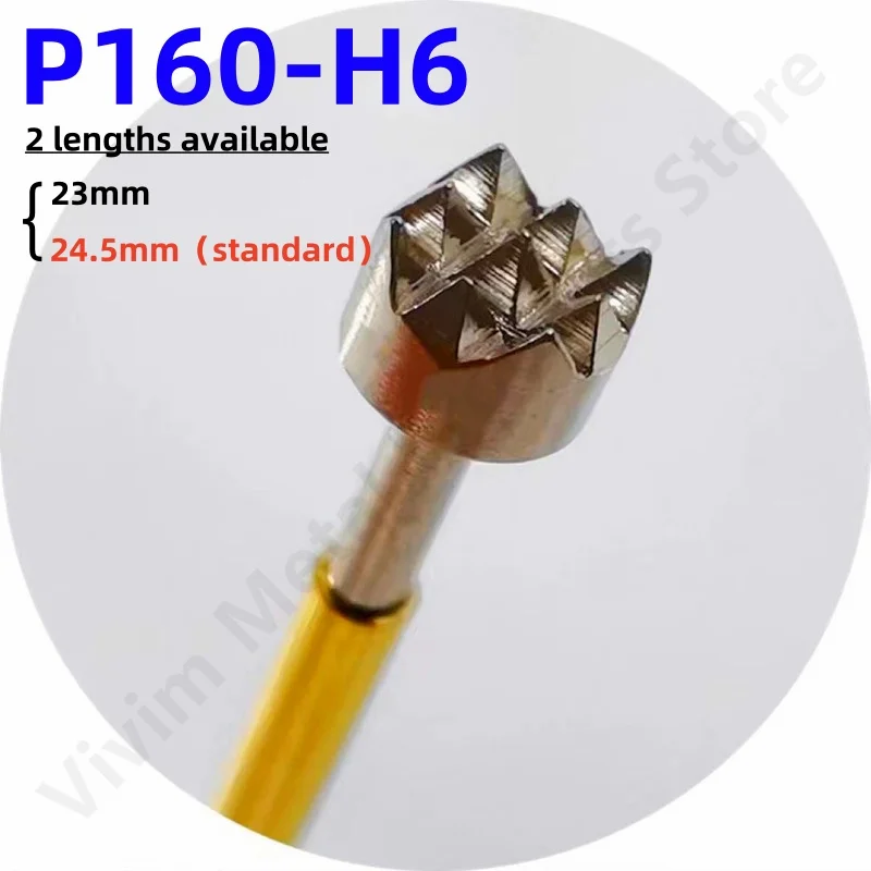 100PCS P160-H6 Spring Test Pin Nickel-Plated Head Test Probe Needle Head 3.0mm Test Probe P160-H 1.36mm Length 23mm or 24.5mm
100PCS P160-H6 Spring Test Pin Nickel-Plated Head Test Probe Needle Head 3.0mm Test Probe P160-H 1.36mm Length 23mm or 24.5mm