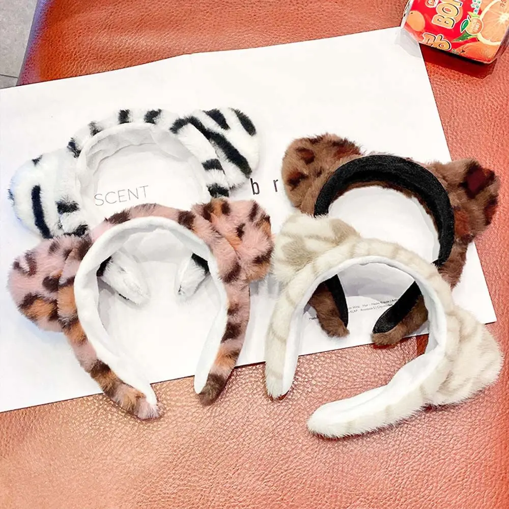 Hair Accessories Headwear Faux Fur Leopard Print Leopard Pattern Plush Hair Bands Hair Hoop Washing Face Cat Ears Headbands
Hair Accessories Headwear Faux Fur Leopard Print Leopard Pattern Plush Hair Bands Hair Hoop Washing Face Cat Ears Headbands
