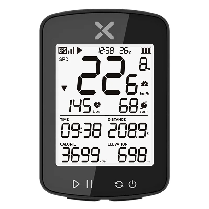 XOSS-GPS Bike Speedometer Tracker, Odometer, Road MTB Computer, English Version, Small G Bike, G, G2 + Meter Walker GPS
XOSS-GPS Bike Speedometer Tracker, Odometer, Road MTB Computer, English Version, Small G Bike, G, G2 + Meter Walker GPS