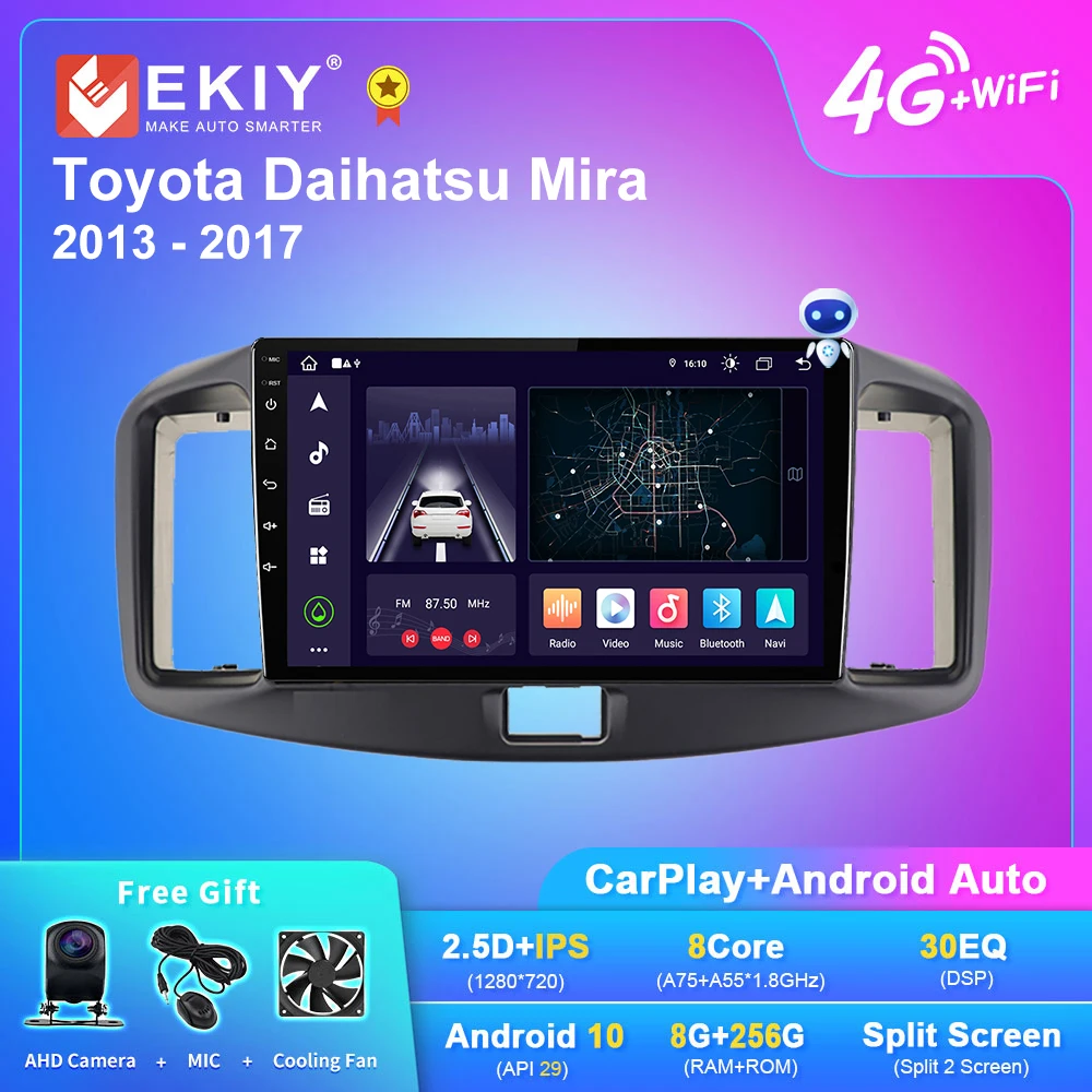 EKIY X7 Android Car Radio For Toyota DAIHATSU MIRA 2013-2017 Navigation GPS 1280*720 DSP Carplay Multimedia Player Auto Stereo
EKIY X7 Android Car Radio For Toyota DAIHATSU MIRA 2013-2017 Navigation GPS 1280*720 DSP Carplay Multimedia Player Auto Stereo