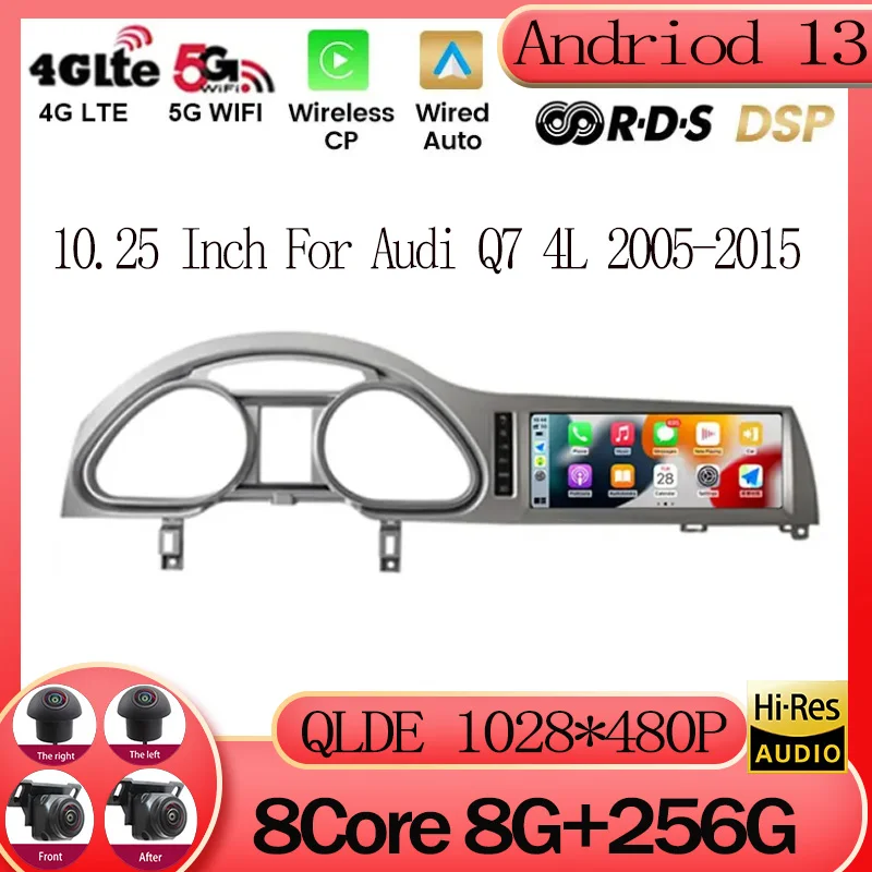 Автомобильный мультимедийный плеер, 10,25 дюймов, Android 13 CarPlay для Audi Q7 4L 2005-2015 LHD MMI 2G 3G GPS, навигация, автомобильное радио, стерео
Автомобильный мультимедийный плеер, 10,25 дюймов, Android 13 CarPlay для Audi Q7 4L 2005-2015 LHD MMI 2G 3G GPS, навигация, автомобильное радио, стерео