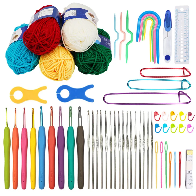 Silicone Handle Knitting Needles Tool Color Aluminum Crochet Hook Single-Head Iron Crochet Milk Cotton Sweater Crochet Hook Set
Silicone Handle Knitting Needles Tool Color Aluminum Crochet Hook Single-Head Iron Crochet Milk Cotton Sweater Crochet Hook Set