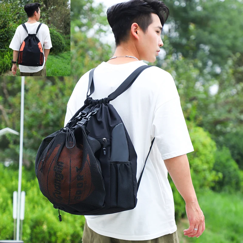 Men's Women's Basketball Training Multi-function Backpack Student Sports Leisure Drawstring Pocket Football Fitness Bags
Men's Women's Basketball Training Multi-function Backpack Student Sports Leisure Drawstring Pocket Football Fitness Bags