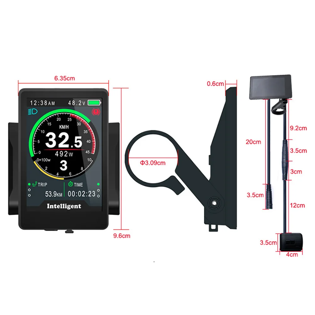 New Practical E-Bike Bike Display Speed Control 36V-52V Display E-Bike For Bafang IP65 Waterproof Six Languages
New Practical E-Bike Bike Display Speed Control 36V-52V Display E-Bike For Bafang IP65 Waterproof Six Languages