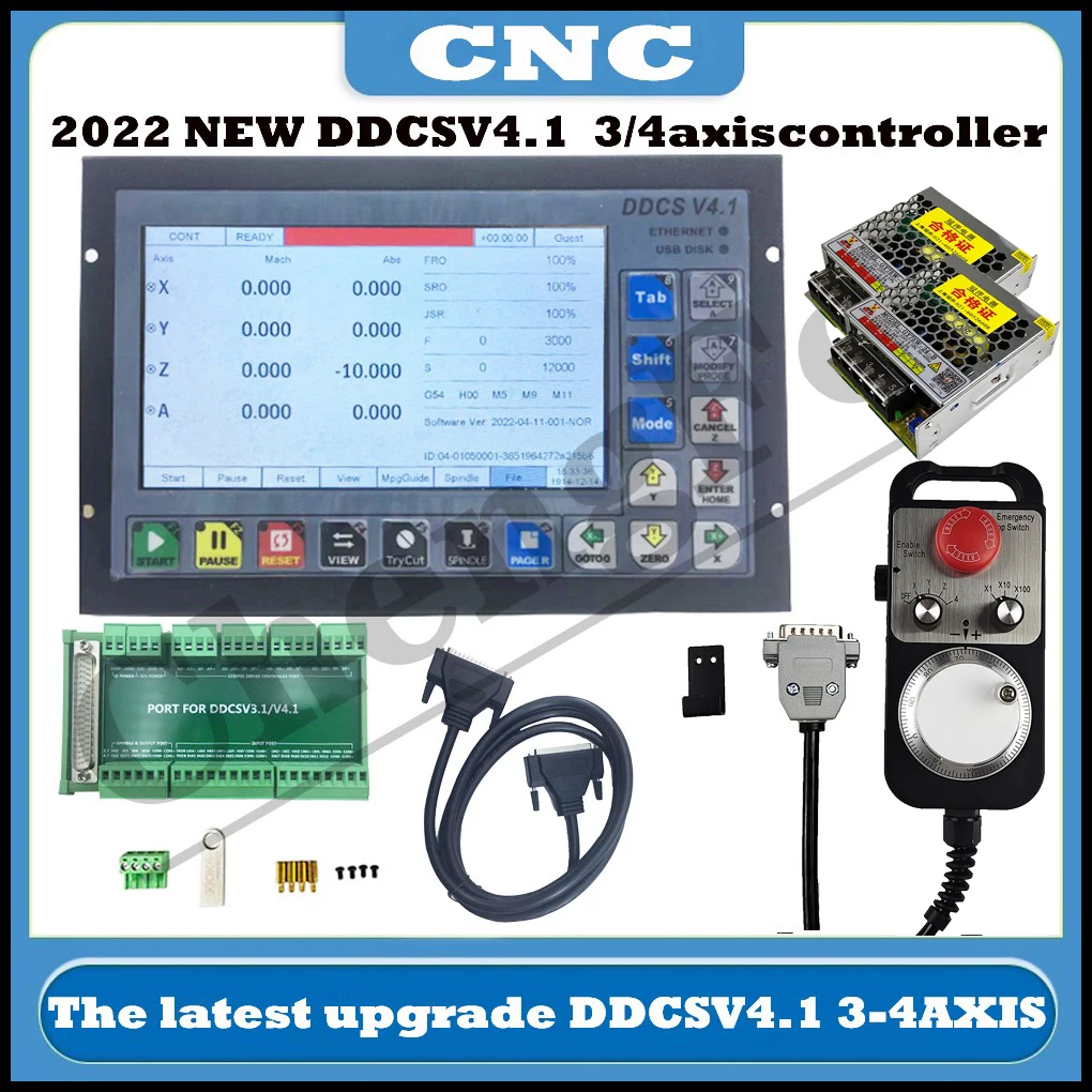 CNC latest DDCSV3.1 upgrade DDCS V4.1 3/4 axis independent offline machine tool engraving and milling CNC motion controller
CNC latest DDCSV3.1 upgrade DDCS V4.1 3/4 axis independent offline machine tool engraving and milling CNC motion controller