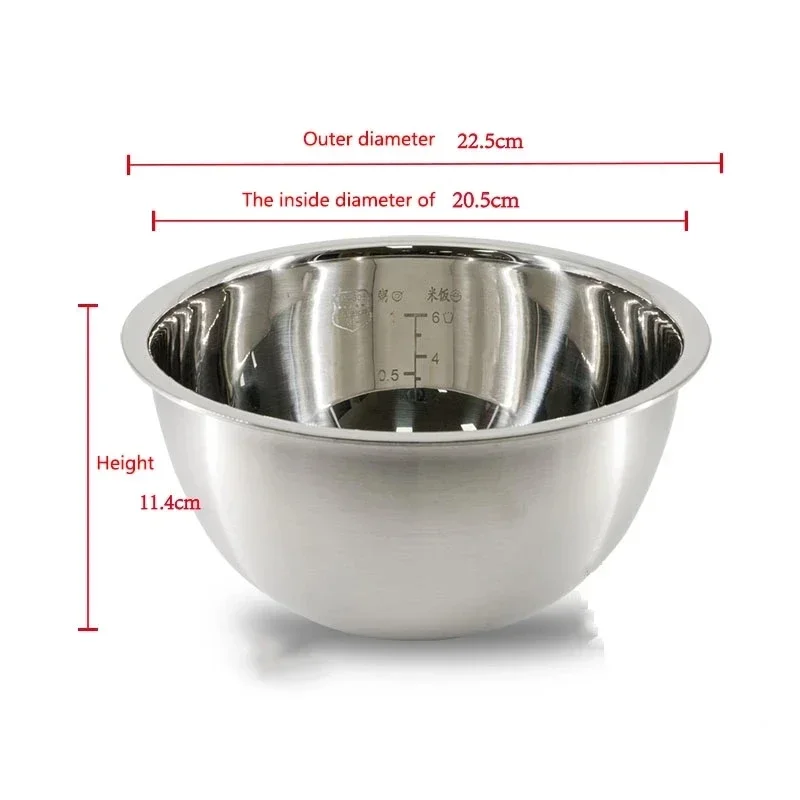 100% original new 304 stainless steel rice cooker inner bowl for xiaomi IHFB01CM / YLIH01/02CM rice cooker replacement inner pot
100% original new 304 stainless steel rice cooker inner bowl for xiaomi IHFB01CM / YLIH01/02CM rice cooker replacement inner pot