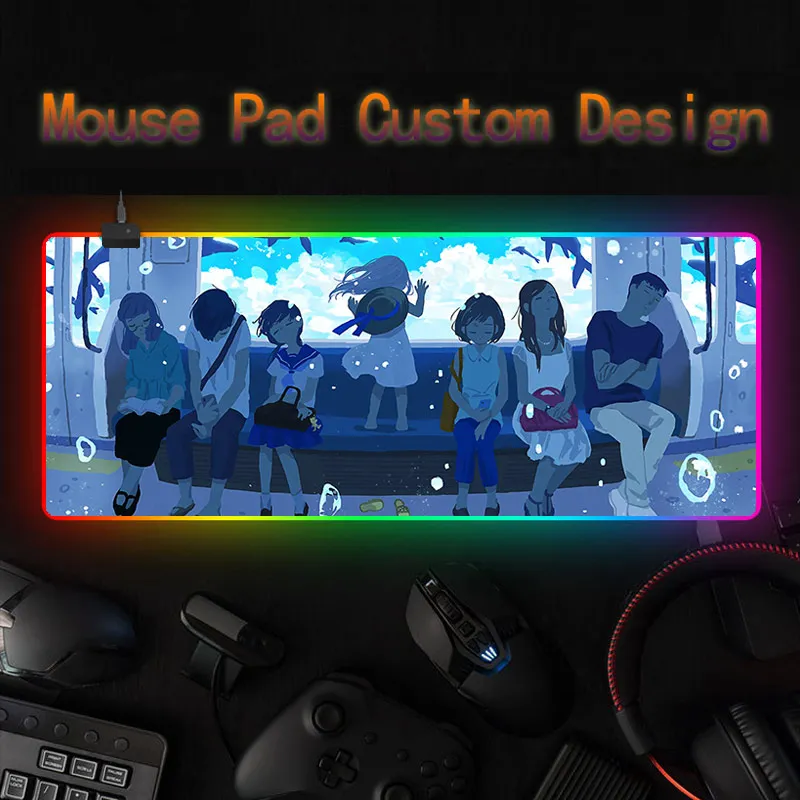 Anime cartoon girl mouse pad, game LED RGB mouse pad, computer desk, keyboard, custom DIY
Anime cartoon girl mouse pad, game LED RGB mouse pad, computer desk, keyboard, custom DIY