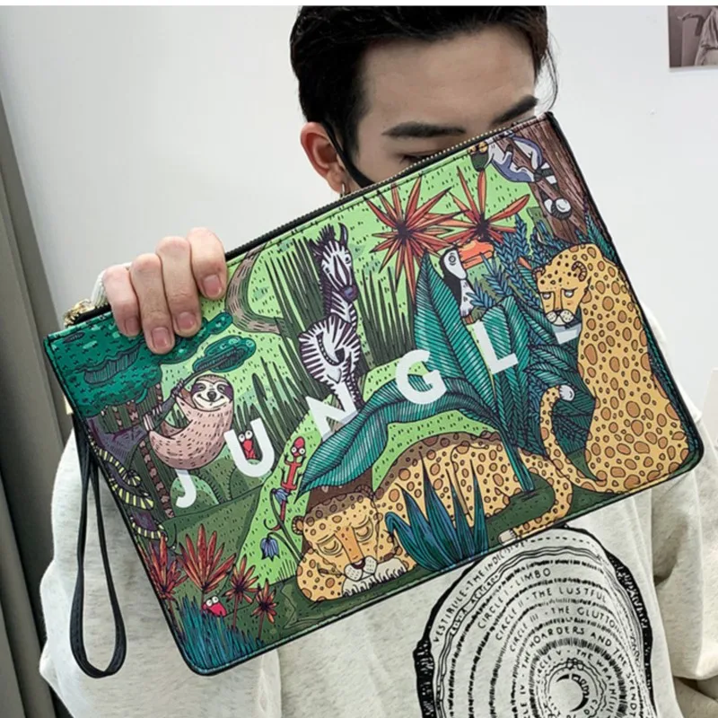Luxury Designer Jungle Men Clutches Bags Wristlets Bags Large Wallets for Man Bags Business Male Envelope Bag Handy Clutch Purse
Luxury Designer Jungle Men Clutches Bags Wristlets Bags Large Wallets for Man Bags Business Male Envelope Bag Handy Clutch Purse