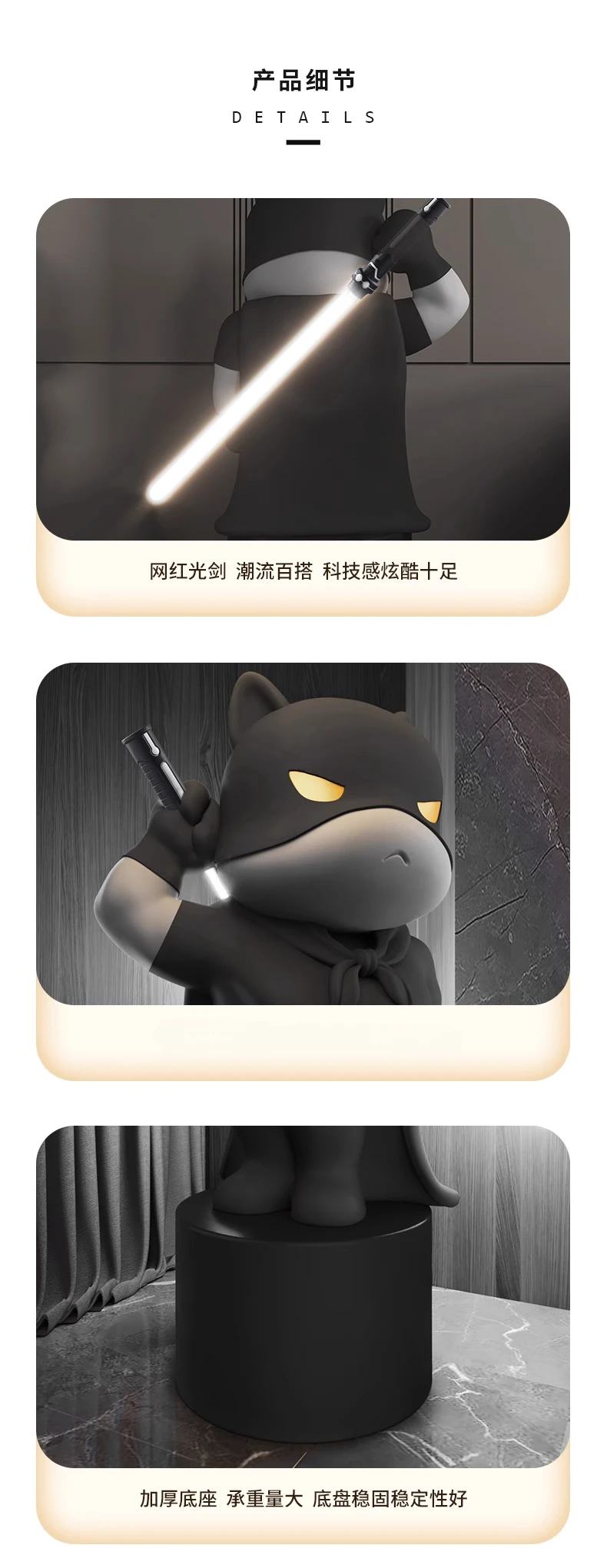 Trendy Ornaments Lightsaber man, Large Floor-standing Furniture for Living Room, Bedroom Decoration Doll Ornaments Trendy Ornaments Lightsaber man, Large Floor-standing Furniture for Living Room, Bedroom Decoration Doll Ornaments