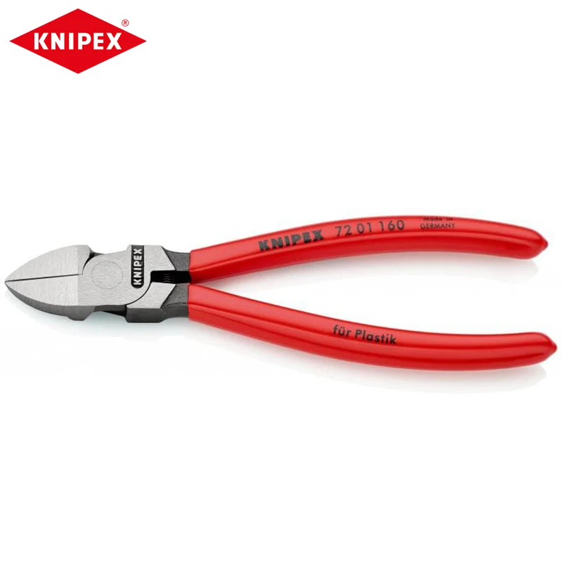 KNIPEX 72 01 160 Diagonal Cutter 160mm Vanadium Electric Steel Plier for Plastics
KNIPEX 72 01 160 Diagonal Cutter 160mm Vanadium Electric Steel Plier for Plastics