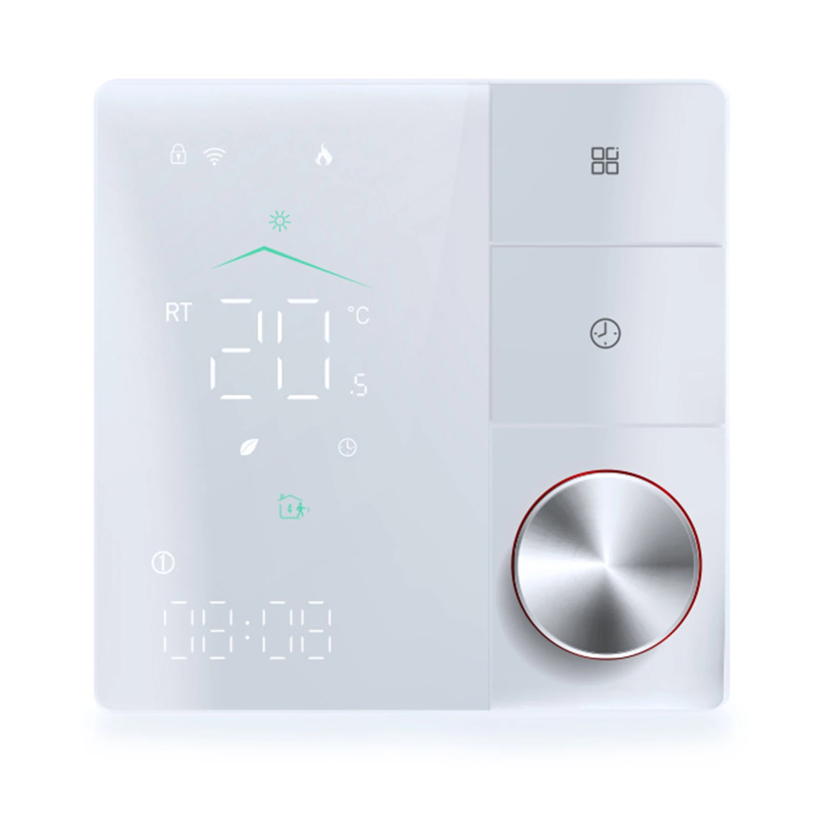 Remote Control Smart Thermostat with Knob WIFI Smart Life App Control Voice Remote Control Programmable Schedule
Remote Control Smart Thermostat with Knob WIFI Smart Life App Control Voice Remote Control Programmable Schedule