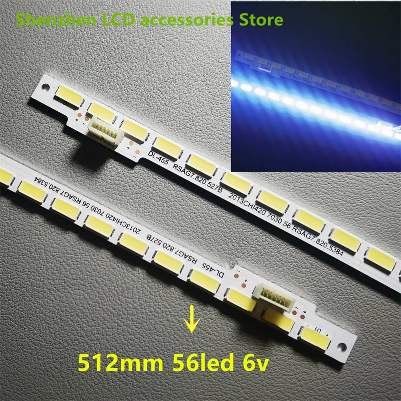LED backlight strip for 2013CHI420 7030 56 RSAG7.820.5384 RSAG7.820.5278 56LED 512MM 6V light bar 100% new
LED backlight strip for 2013CHI420 7030 56 RSAG7.820.5384 RSAG7.820.5278 56LED 512MM 6V light bar 100% new