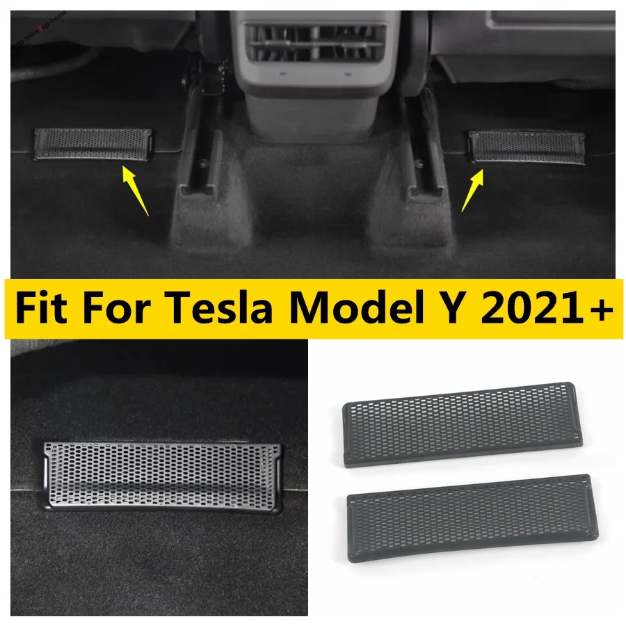 

For Tesla Model Y 2021 2022 2023 Air Vent Anti-Blocking Dust Cover Anti-blocking Dust Cover Net Car Air Outlet Covers Under Seat